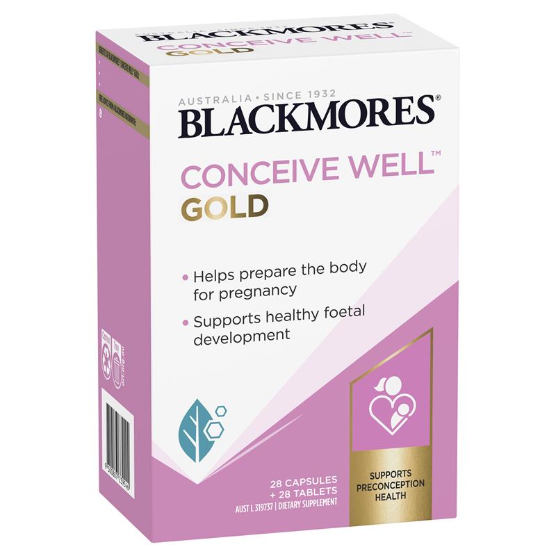 Blackmores Conceive Well Gold 56 viên – Cung cấp dinh dưỡng hỗ trợ sức khỏe trước khi thụ thai ở phụ nữ