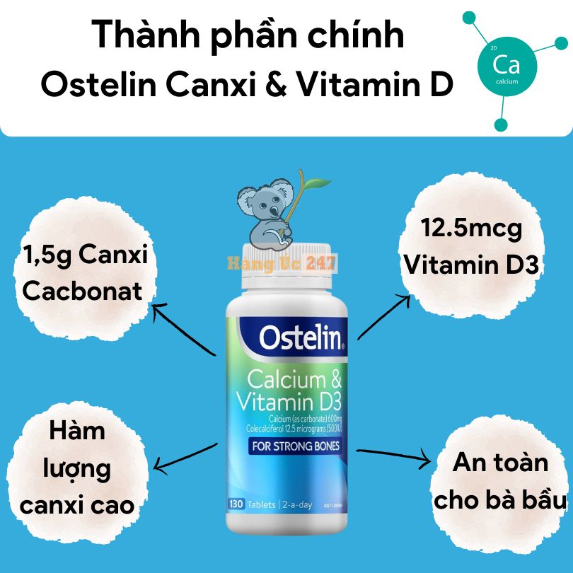 Ostelin canxi & VItamin D3