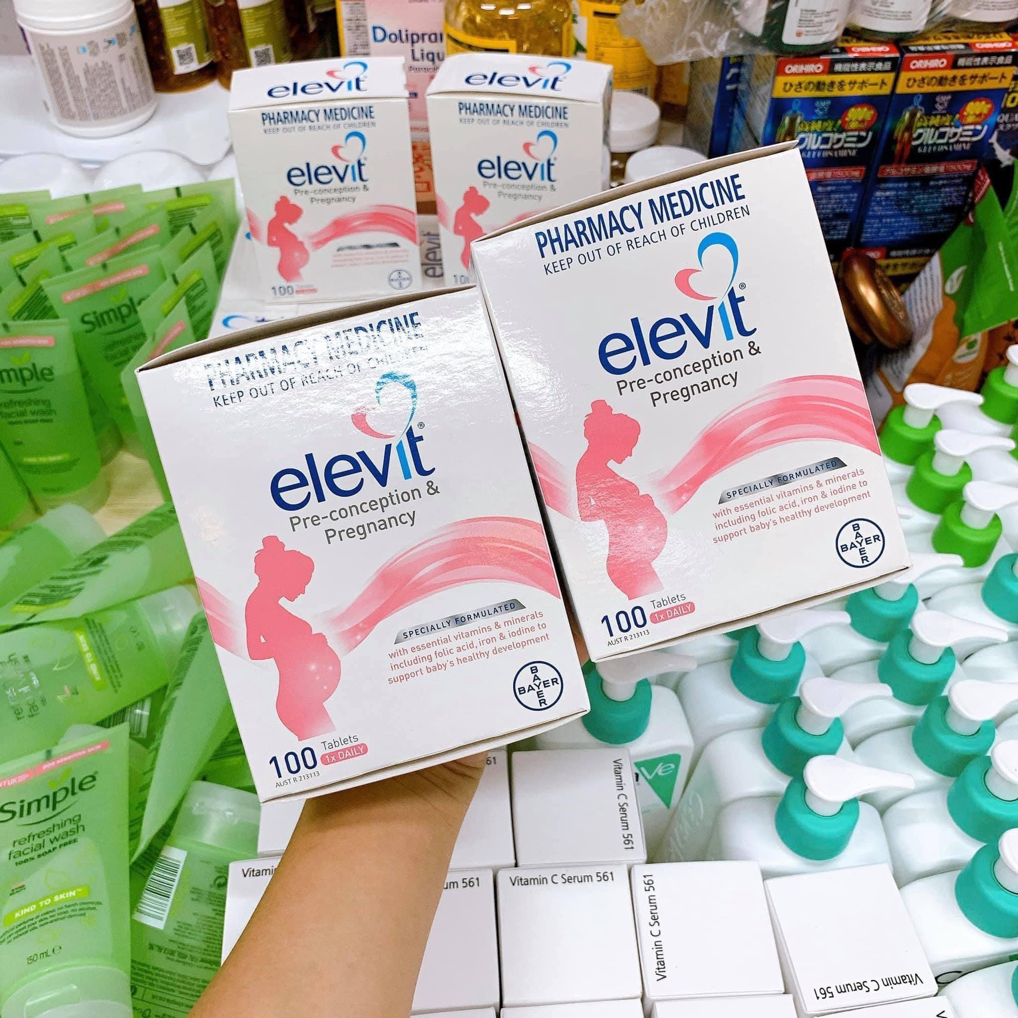 Có những thành phần hoạt chất nào trong thuốc Elevit và chúng có tác dụng như thế nào trong việc mang thai?
