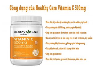 tác dụng vitamin C healthy care 