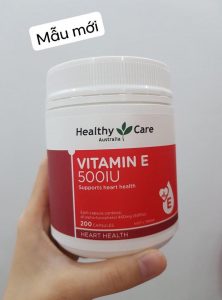 Vitamin E 500IU Healthy Care mẫu mới nhất