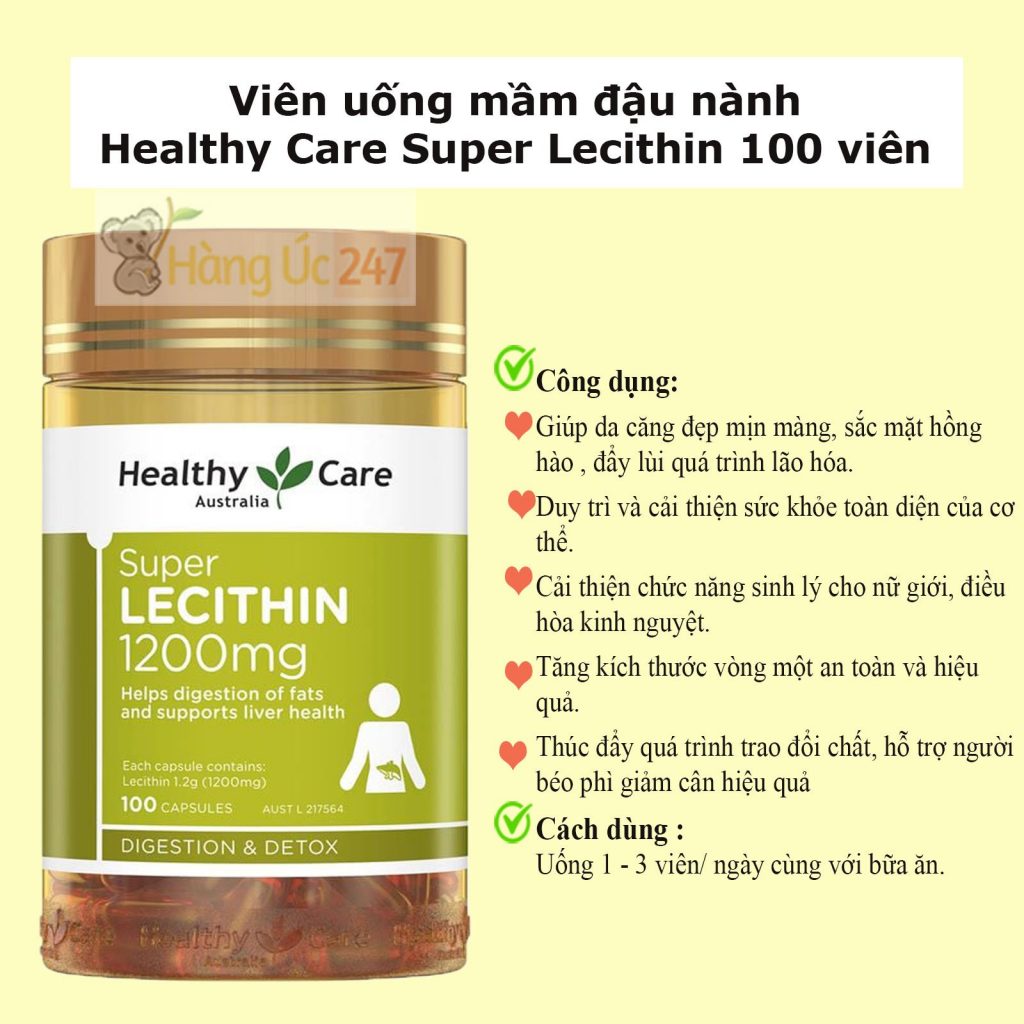 mầm đậu nành healthy care