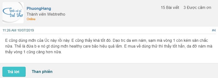 Review Mầm đậu nành Healthy Care 