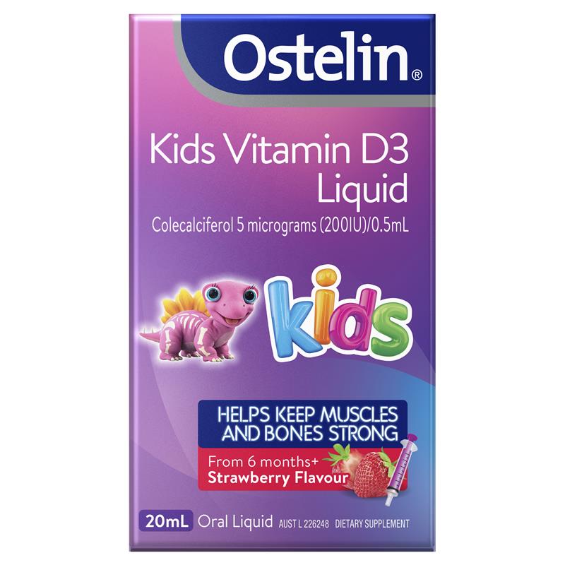 [CHÍNH HÃNG] Ostelin Vitamin D3 dạng nước 20ml Liquid cho trẻ từ 6 tháng tuổi
