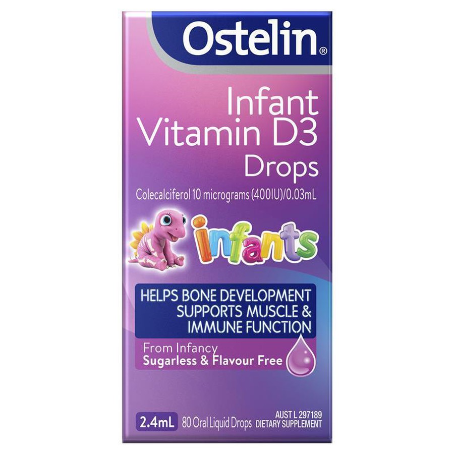 [CHÍNH HÃNG] Ostelin Vitamin D3 dạng giọt cho trẻ sơ sinh - Số #1 tại Úc