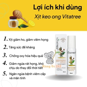 lợi ích khi dùng xịt keo ong vitatree