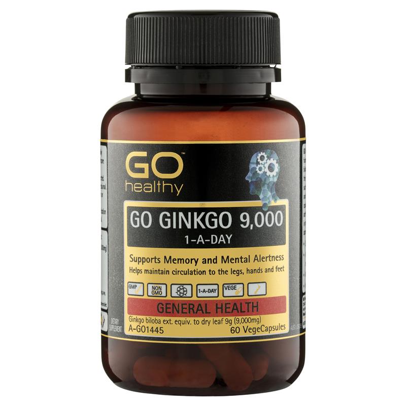 [DATE MỚI] Bổ não Go Healthy Go Ginkgo 9000mg 60 viên Newzealand