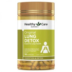 [MẪU MỚI] Lung Detox Healthy Care 180 viên- Viên uống thải độc phổi của Úc