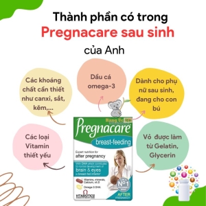 Vitamin Pregnacare bú Breastfeeding mẹ sau sinh số #1 Anh Quốc
