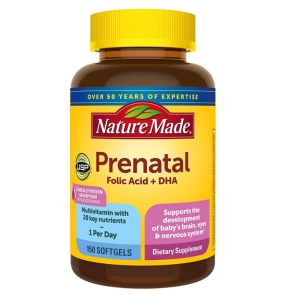 Vitamin bầu Prenatal Multi + DHA Nature Made – Vitamin tổng hợp cho mẹ bầu được ưa dùng của Mỹ