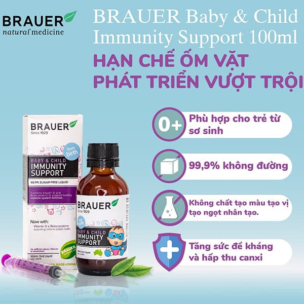 Công dụng của Brauer Baby and Child Immunity Support