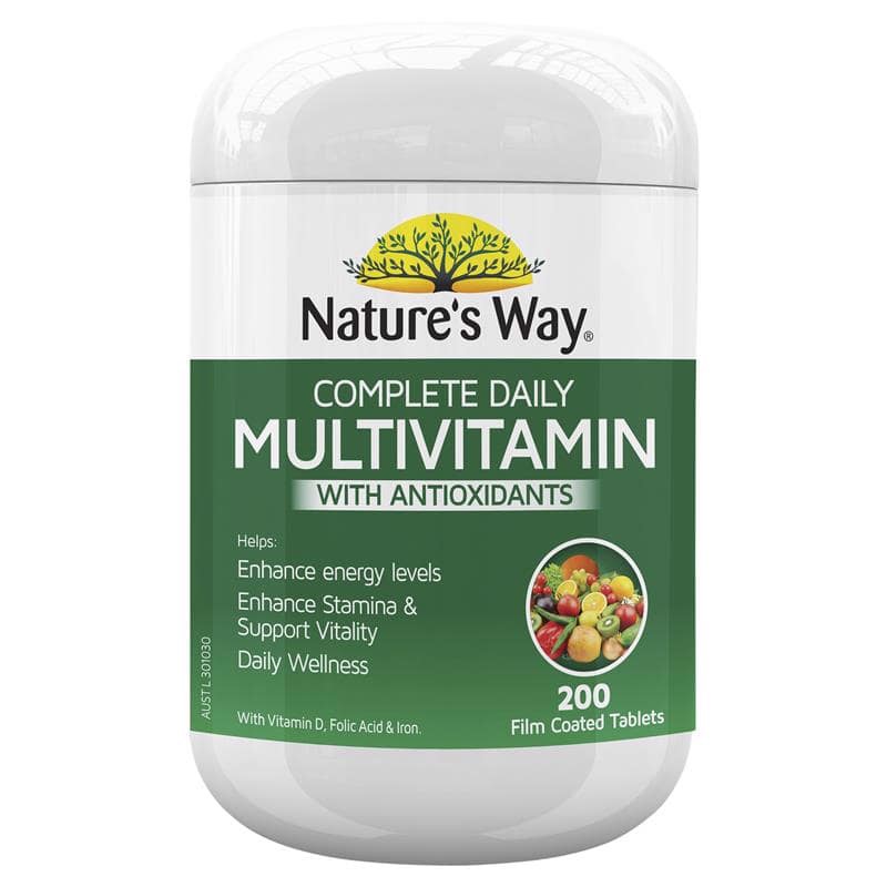 Vitamin tổng hợp Nature’s Way Complete Multivitamin Úc 200 viên