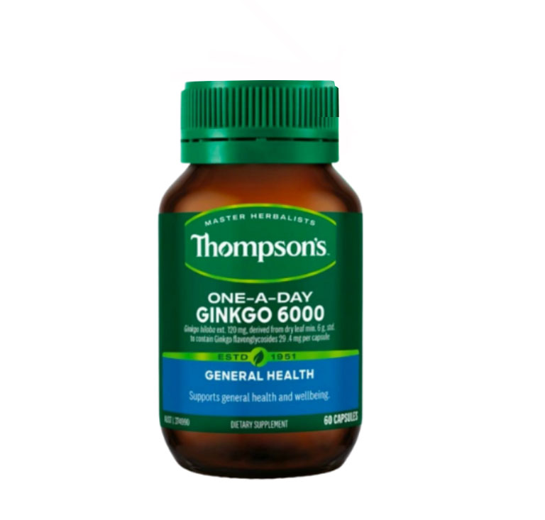 [MẪU MỚI] Bổ não Thompson One-a-day Ginkgo 6000mg 60 viên – Bổ não hàm lượng cao Úc