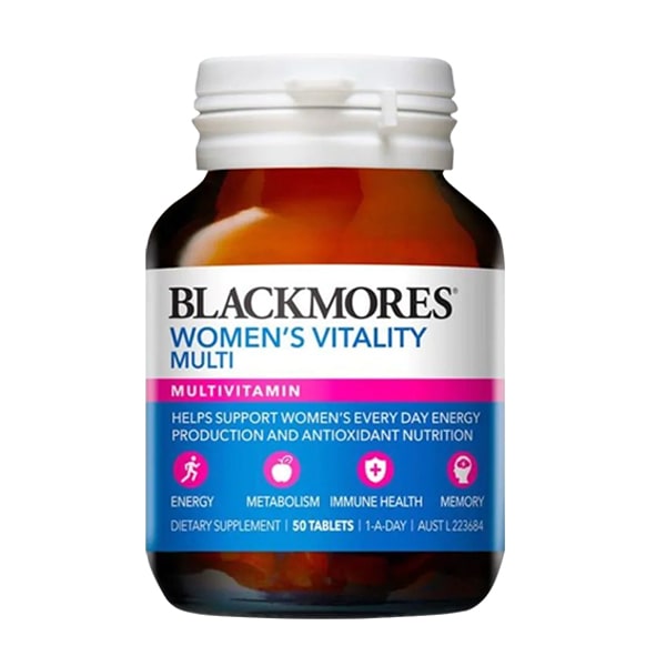 [BLACKMORES] Vitamin tổng hợp cho nữ Blackmores Womens Vitality Multi (50 viên/hộp)