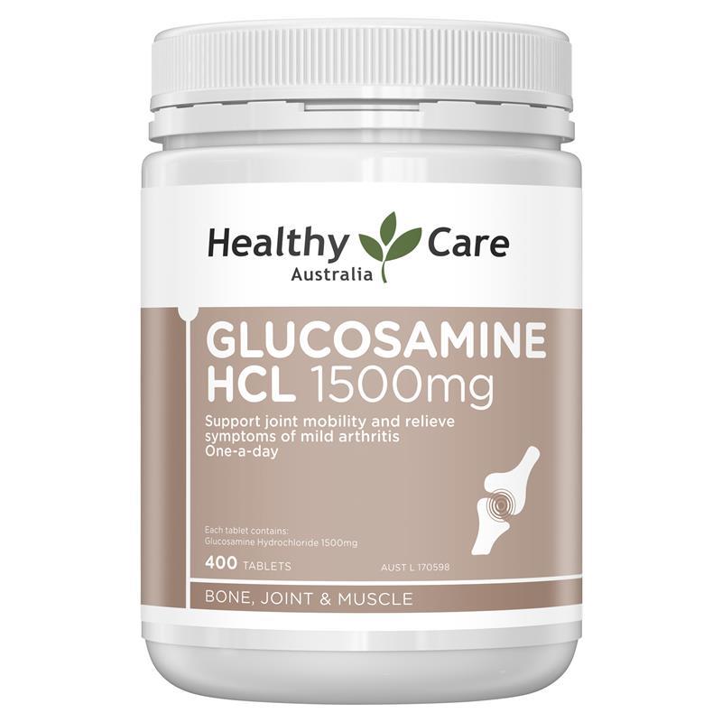 Glucosamine Healthy Care 1500mg 400 viên của Úc - Thực phẩm bảo vệ sức khỏe sụn khớp