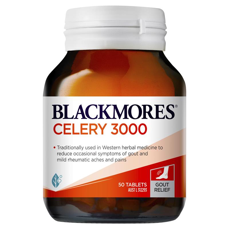 Viên uống hỗ trợ Gout Blackmores Celery 3000 50 viên