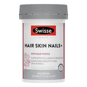 Hỗ trợ làm đẹp tóc, da và móng – Swisse Hair Skin Nails + 60 viên của Úc