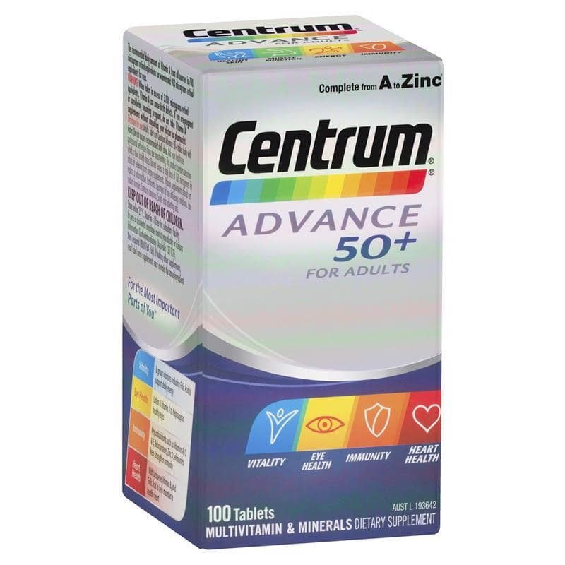 Vitamin tổng hợp Centrum Advance 50+ cho người lớn tuổi