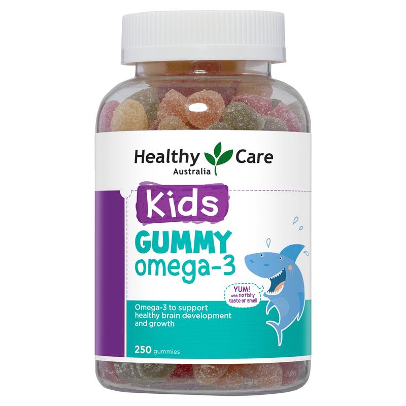 Kẹo dẻo Healthy Care Kids Gummy Omega 3 250 viên của Úc