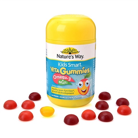 kẹo dẻo Nature's Way Omega 3 và Vitamin tổng hợp 