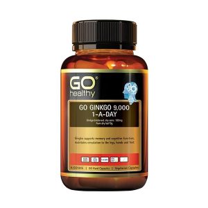 Viên uống bổ não tăng cường trí nhớ Go Ginkgo 9000 Go Healthy. 