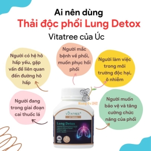 thải độc phổi Vitatree Lung detox