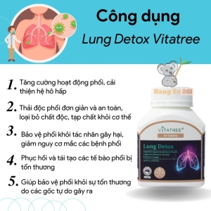 thải độc phổi Vitatree Lung detox