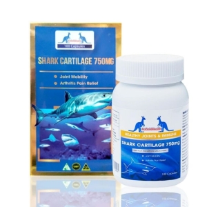 Sụn vi cá mập Úc AuGoldHealth Shark Cartilage 750mg