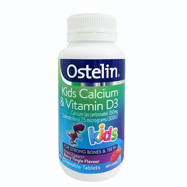 Viên nhai Ostelin Kids Calcium & Vitamin D3