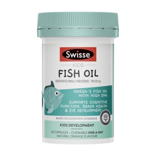 Dầu cá Úc cho bé Swisse Kids Fish Oil 60 Viên