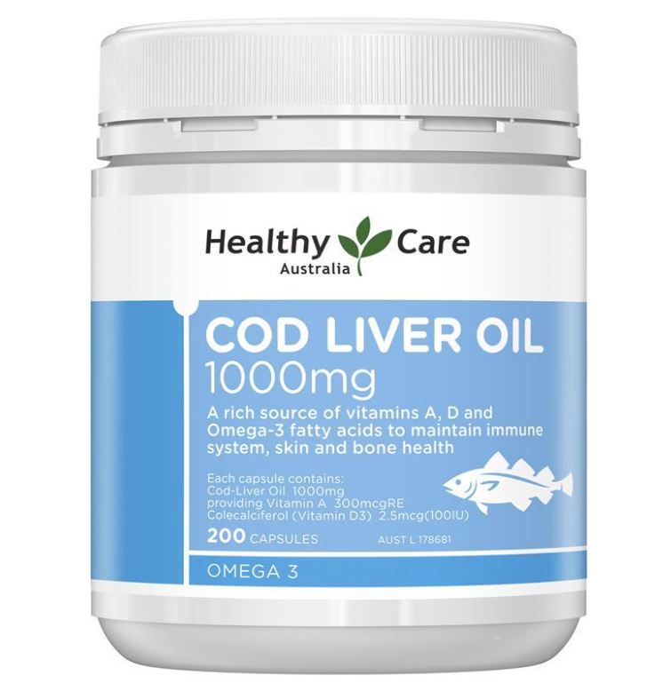 Dầu cá cho bé: Healthy Care Cod Liver Oil