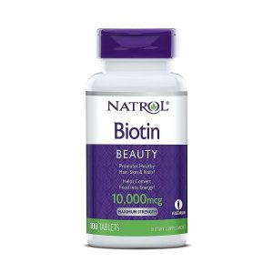 [MẪU MỚI] Viên uống mọc tóc Biotin Natrol 10,000 mcg 100 viên của Mỹ