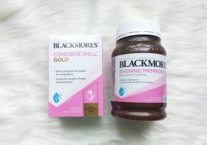 Review Blackmores Conceive Well Gold và tinh dầu hoa anh thảo tăng thụ thai hiệu quả