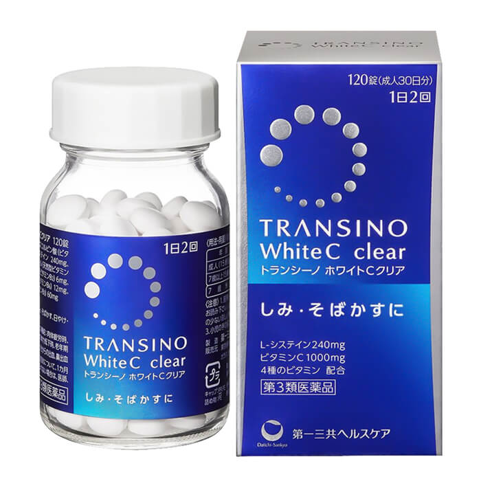 Viên uống Transino WhiteC Clear 120 viên Nhật Bản trắng da, trị nám