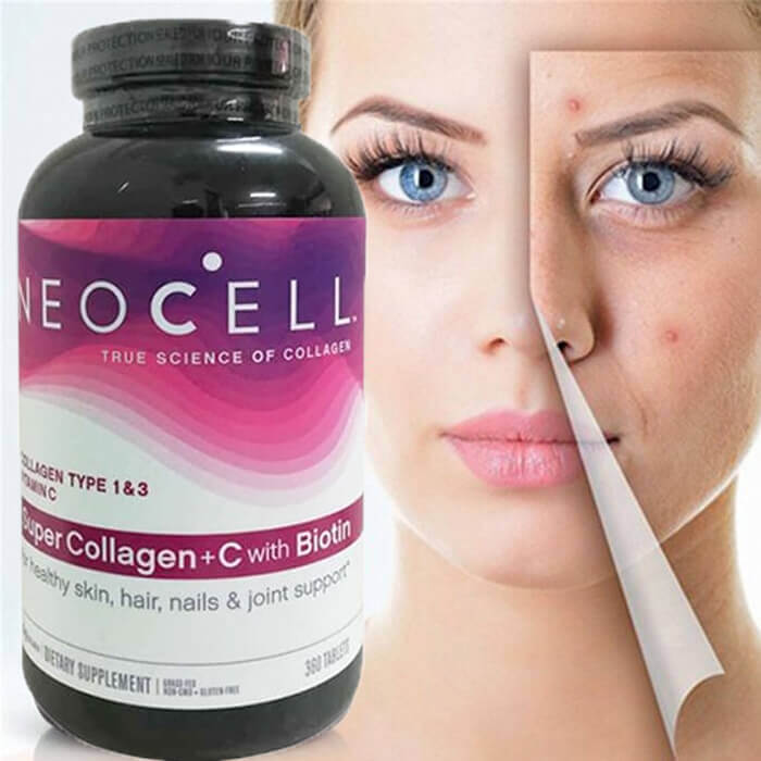 Collagen Neocell 360 viên + Vitamin C làm đẹp da, chống lão hóa
