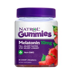 Kẹo dẻo hỗ trợ ngủ Melatonin Natrol Gummies 10mg 90 viên của Mỹ