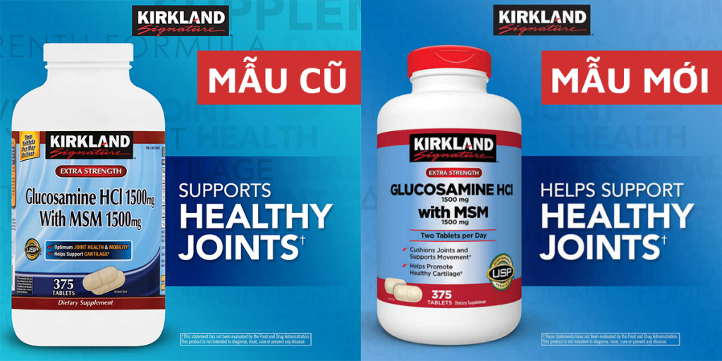 Viên uống Kirkland Glucosamine gồm những thành phần gì?