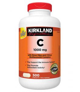 Viên uống bổ sung Vitamin C Kirkland 500mg, 1000mg lọ 500 viên của Mỹ