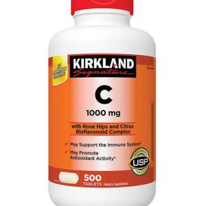 Viên uống bổ sung Vitamin C Kirkland 500mg, 1000mg lọ 500 viên của Mỹ 