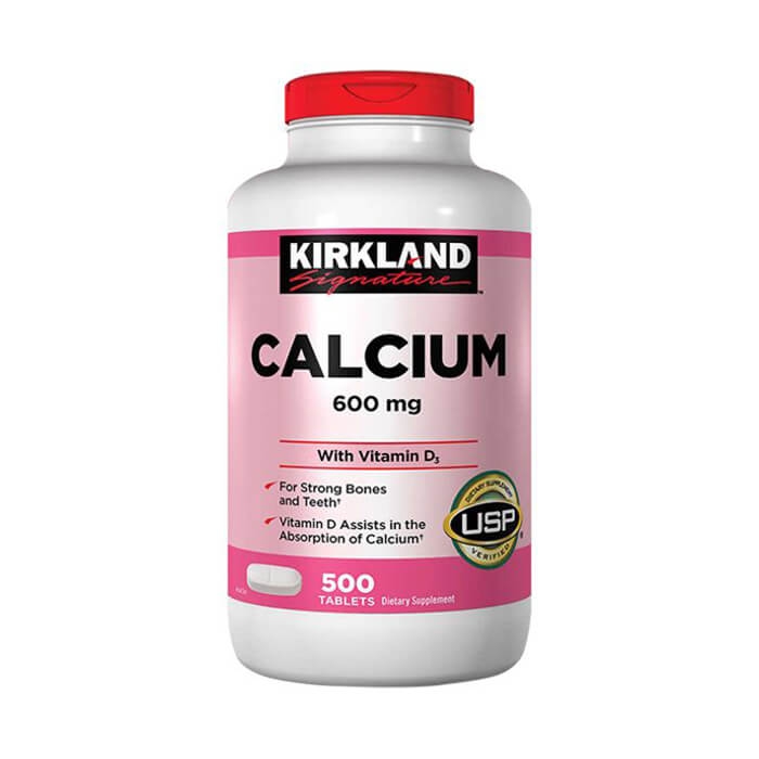 Canxi Kirkland Calcium 600mg + D3 chính hãng Mỹ