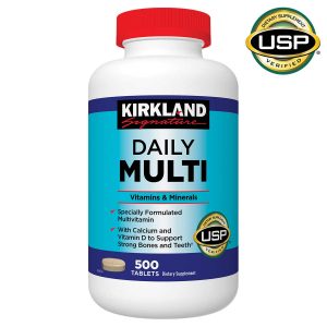 Vitamin tổng hợp Kirkland Daily Multi Vitamin & Minerals 500 viên của Mỹ