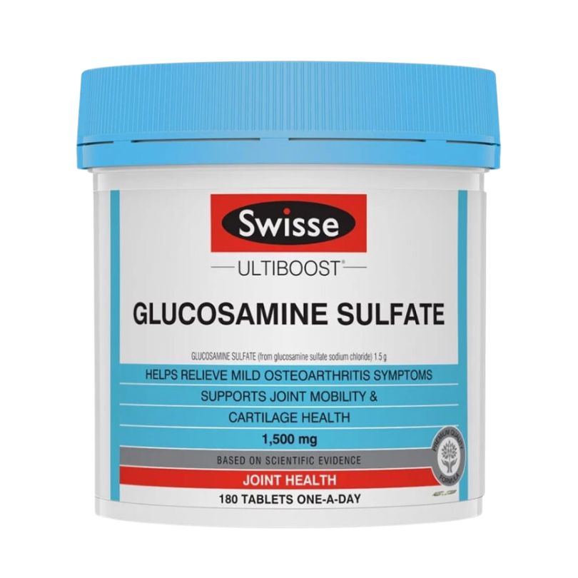 Viên uống bổ sụn khớp Swisse Glucosamine Sulfate 1500mg của Úc 180 viên