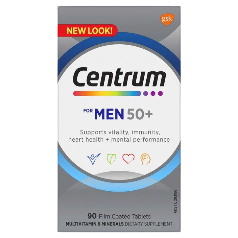 [MẪU MỚI] Vitamin tổng hợp Centrum for Men cho nam trên 50 tuổi của Úc 90 viên