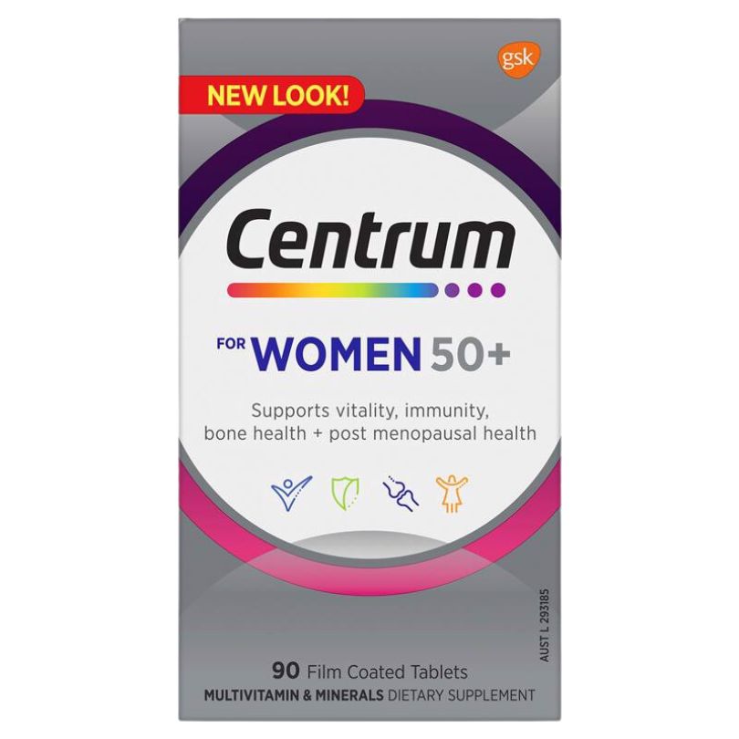 [MẪU MỚI] Vitamin tổng hợp Centrum for Women cho nữ trên 50 tuổi - 90 viên