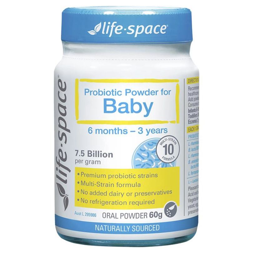 Men vi sinh Life Space Probiotic Powder For Baby 40g cho bé từ 6 tháng đến 3 tuổi