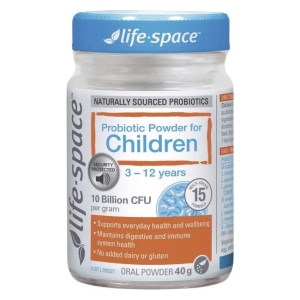 Men vi sinh Life Space Probiotic Powder Children 40g cho bé từ 3-12 tuổi của Úc