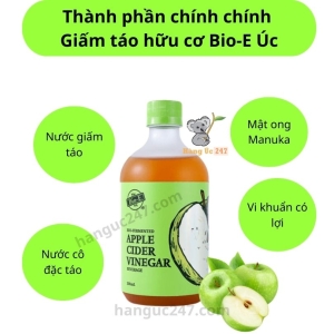 thành phần Giấm táo hữu cơ Apple Cider Vinegar Bio E 500ml của Úc