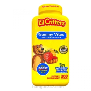 Kẹo dẻo L’il Critters Gummy Vites Dally Multivitamin của Mỹ cho bé