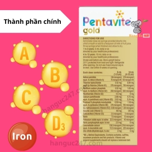 thành phần chính vitamin tổng hợp úc pentavite