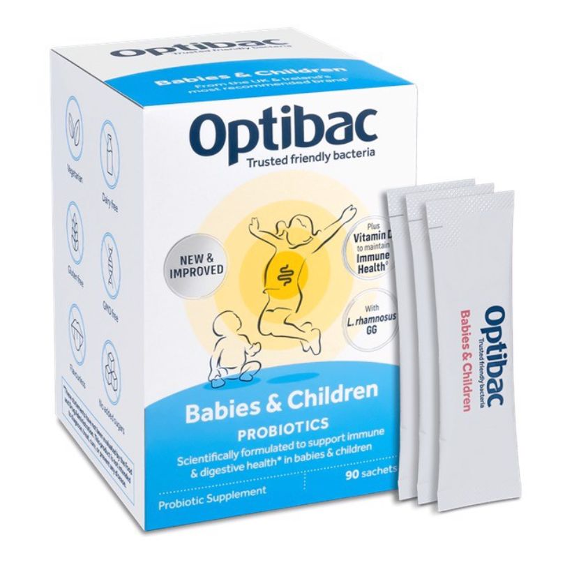 Men vi sinh Optibac Babies & Children cho bé từ 0-12 tuổi của Anh Quốc (30 gói)